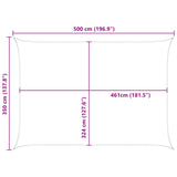 Sun Shade Sail Orange and Brown 5 x 3.5 m 100% Polyester Oxford 42031048