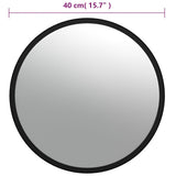 Indoor Convex Traffic Mirror Black 40 cm Acrylic 153078