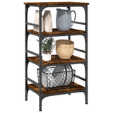 Kitchen Trolley Smoked Oak 45x35x89.5 cm Engineered Wood 842328