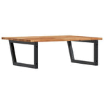 Basin Shelf Wall Mounted Steel and Solid Wood Acacia 3302923