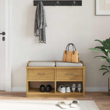 Hallway Bench SANDNES 87x40x50 cm Solid Wood Pine 4010461