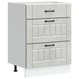 Kitchen Base Cabinet Lucca Concrete Grey Engineered Wood 854273