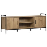TV Cabinet 133 x 33 x 50 cm Artisan Oak Engineered Wood 8013721