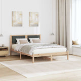 Bed Frame with Upholstered Headboard Dark Grey 140 x 200 cm 878255