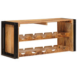 Wine Rack Brown 100 x 45 x 33 cm Solid Rough Mango Wood 4104760