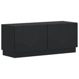 5 Piece LED TV Cabinet Black Engineered Wood 3416837