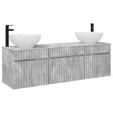 Bathroom Cabinet Set 3 pcs Concrete Grey 49 x 44.5 x 66.5 cm 3405760