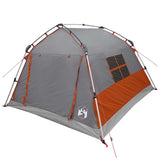Instant Tent Water-resistant 3-Person Grey and Orange 42042268