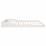 Bed Frame White 180 x 200 cm Solid Pine Wood 873305
