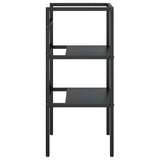 338487 Bathroom Washbasin Frame Black 40x38x83 cm Iron