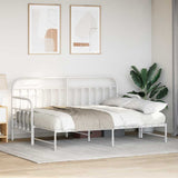 Daybed Frame White 80 x 200 cm Powder-Coated Steel 42002650
