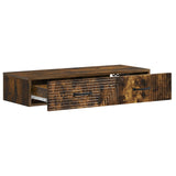 Wall-Mounted Side Table Smoked Oak 87.5 x 34.5 x 17 cm 898670