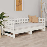 Pull-out Day Bed without Mattress White 2x cm 820777
