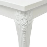 Dining Table 80x80x76 cm High Gloss White 243382