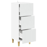 Drawer Cabinet White 33 x 34.5 x 90 cm Engineered Wood 894615