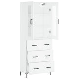Highboard White 69.5x34x180 cm Engineered Wood 3198401
