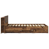 Bed Frame with Storage Old Wood 80 x 200 cm Engineered Wood 3433915