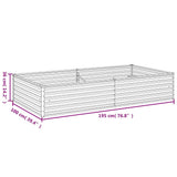 Garden Raised Bed 195 x 100 x 36 cm 151994