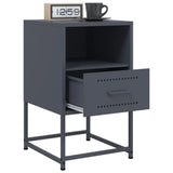 Bedside Cabinets 2 pcs Anthracite 36x39x60.5 cm Steel 846559