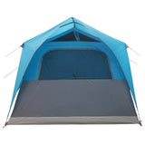 Tunnel Tent with Roof Blue 10-Person Polyester and Steel 42028662