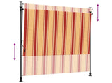Outdoor Roller Blind Multicolour 120 x 270 cm 42037142
