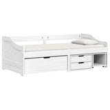 Day Bed White Solid pinewood, engineered wood Single Day Bed 3185214