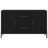 Sideboard Black Oak 100 x 36 x 60 cm Engineered Wood 862958
