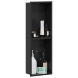 Shower Niche Black 60 x 20 x 9.5 cm Stainless Steel 42012663