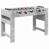 Foosball Table Concrete Grey 125 x 60.5 x 80 cm Engineered Wood 858887