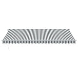 Manual Retractable Awning Anthracite&White 500x350 cm 3215800