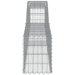 Arched Gabion Baskets 3 pcs 400x30x40/60 cm Galvanised Iron 3146828