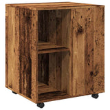 Rolling Cabinet Old Wood 60x53x72 cm Engineered Wood 856658