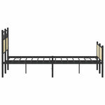 Bed Frame without Mattress Sonoma Oak 140x190 cm Engineered Wood 4106980
