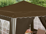 Pop-up Party Tent 195 x 195 x 245 cm Taupe Oxford Fabric 42019740