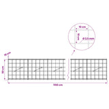 Gabion with 3.5 mm Wire and 10x10 cm Mesh 1150x10x50 cm 3463001