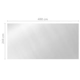 Pool Cover Silver 488x244 cm PE 93099