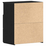 Nightstand 2 pcs Black Oak 50 x 32 x 60cm Engineered Wood 862052