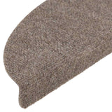 Stair Mats Self-adhesive 20 pcs 56x17x3 cm Beige Half Round 3365676