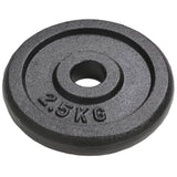Weight Plates 8 pcs 8x2.5 kg Cast Iron 91391