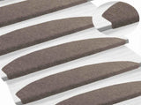 Self-adhesive Stair Mats 15 pcs Mocha 80 x 24.5 x 3.5 cm 42038673