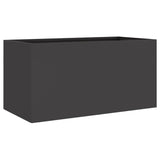 ZNTS Planter Black 62x30x29 cm Steel 841589