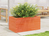 Garden Planter Wax Brown 70x40x45.5 cm Solid Wood Pine 847265