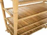 Shoe Rack with Shelf Natural 6-tier Bamboo 42028051