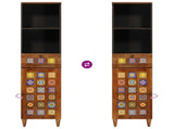 Bathroom Cabinet with Drawer with Shelf Walnut 38 x 33 x 160 cm 4018246