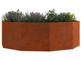 Planter Rusty 120 x 120 x 50 cm Weathering Steel 883751