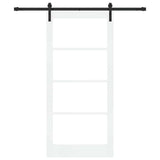 Sliding Door ORKDAL White and Black 93 x 202 cm 3331840