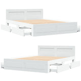 Bed Frame with Headboard without Mattress White 160x200 cm 3295548