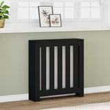 Radiator Cover Black 78x20x82 cm Engineered Wood 852727
