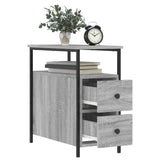 Bedside Cabinets 2 pcs Grey Sonoma 30x60x60 cm Engineered Wood 826070