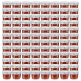 Glass Jam Jars with Silver Lids 96 pcs 110 ml 50794